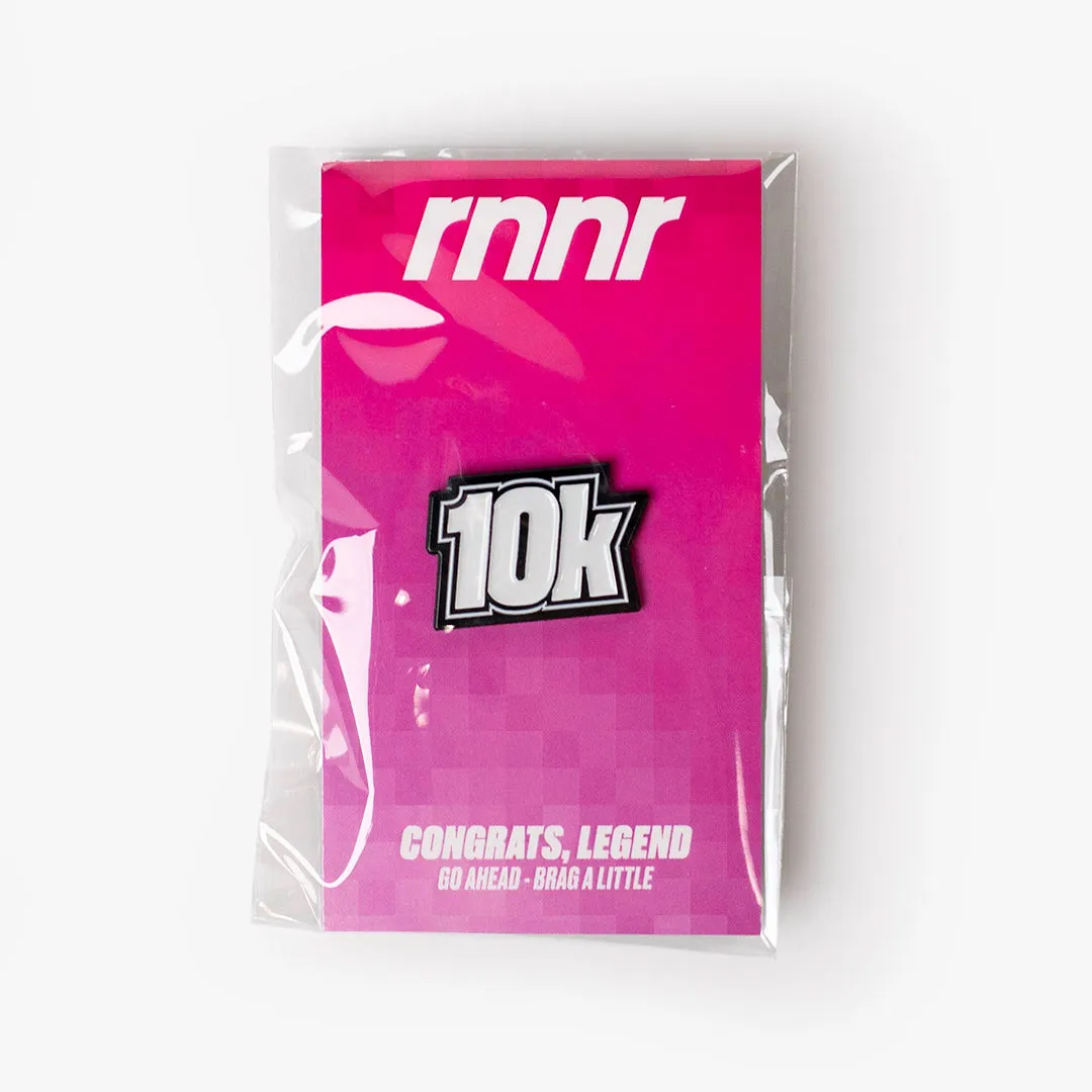 Distance Enamel Pin 10k sold by rnnr