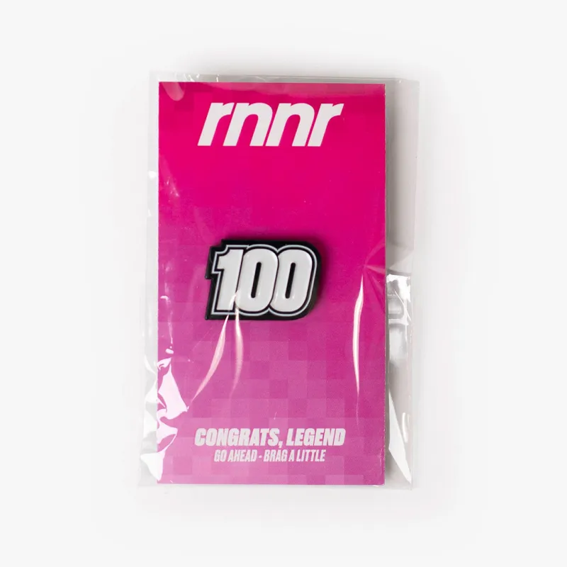 Distance Enamel Pin 100M sold by rnnr
