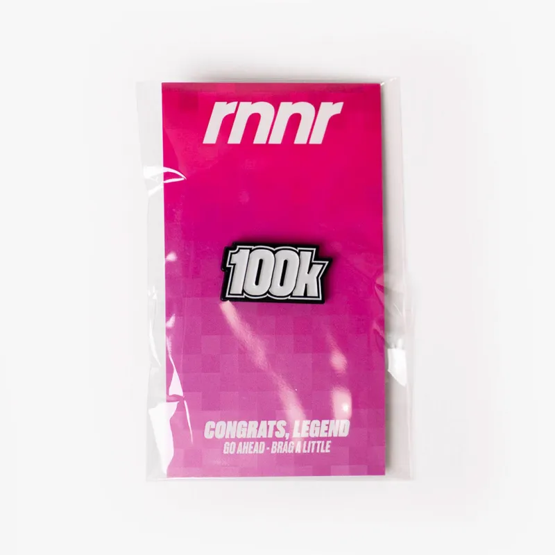 Distance Enamel Pin 100k sold by rnnr