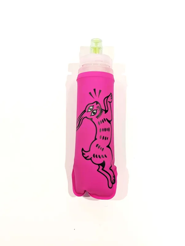 Soft Flask Bottle- Feral Hare Pink 2 PACK sold by rnnr