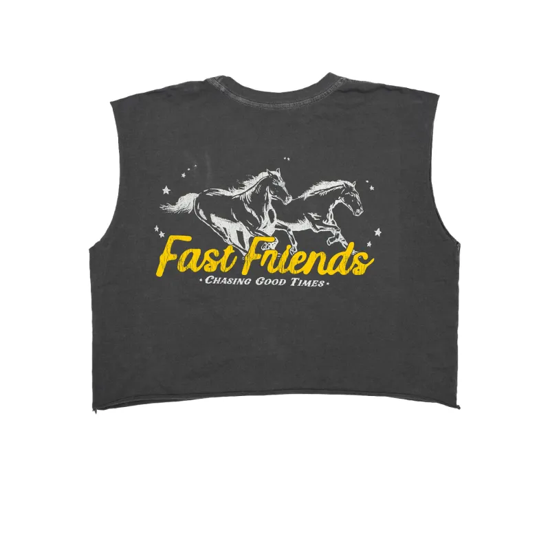 Muscle Tee Cropped - Fast Friends made by rnnr
