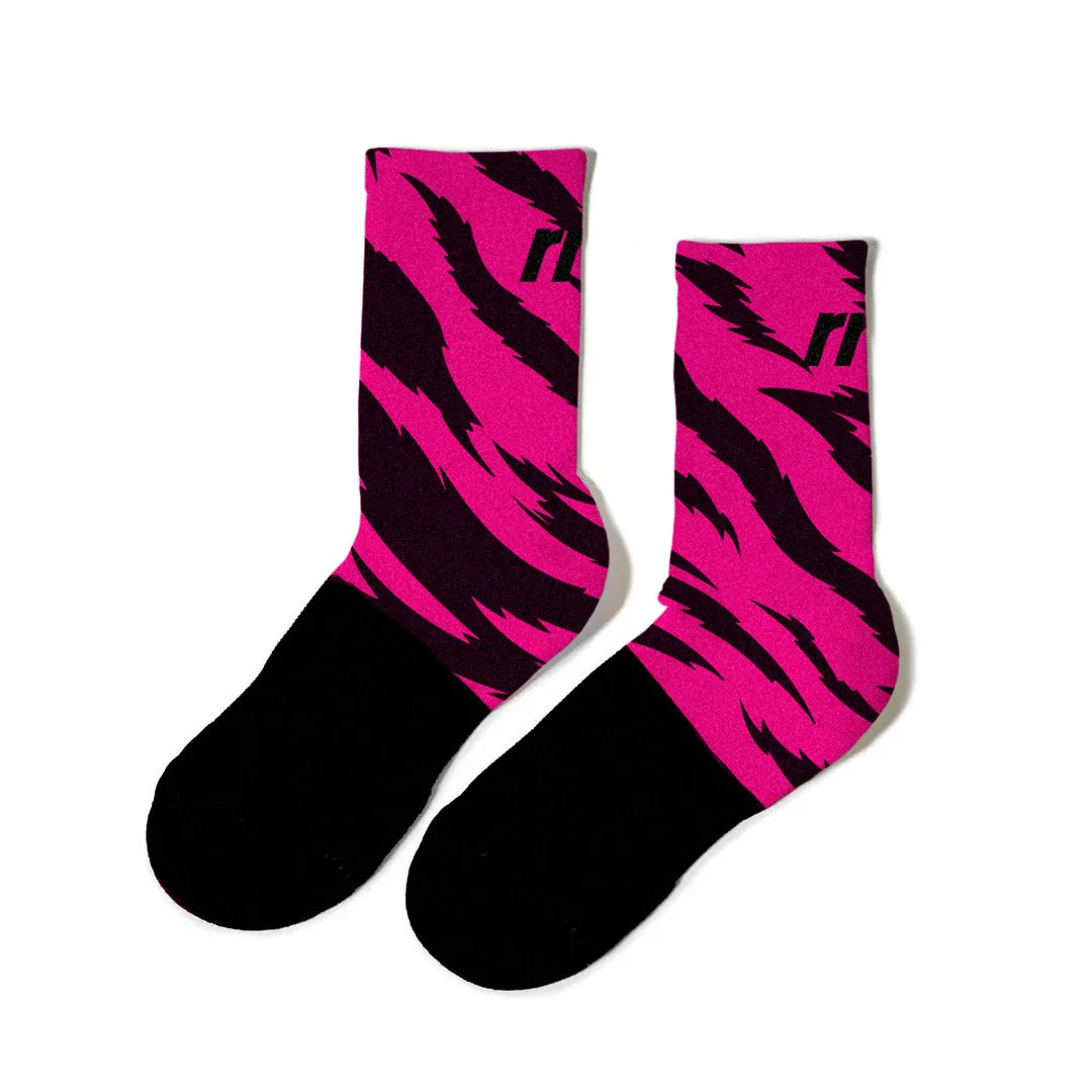 Marathon Crew Sock- Pink Tiger sold by rnnr