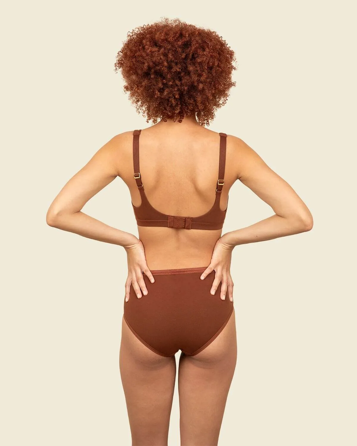 Organic Cotton Mid-Rise Brief in Cacao 3-Pack sold by Knickey product image thumbnail 5