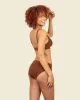 Organic Cotton Triangle Soft Bra in Cacao 2-Pack sold by Knickey