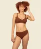 Organic Cotton Triangle Soft Bra in Cacao 2-Pack sold by Knickey