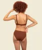 Organic Cotton Triangle Soft Bra in Cacao 2-Pack sold by Knickey