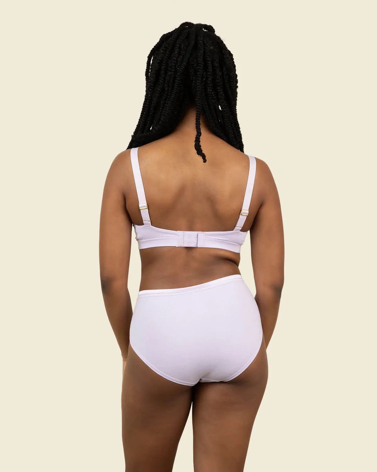 Organic Cotton Mid-Rise Brief in Petal 3-Pack sold by Knickey product image thumbnail 5
