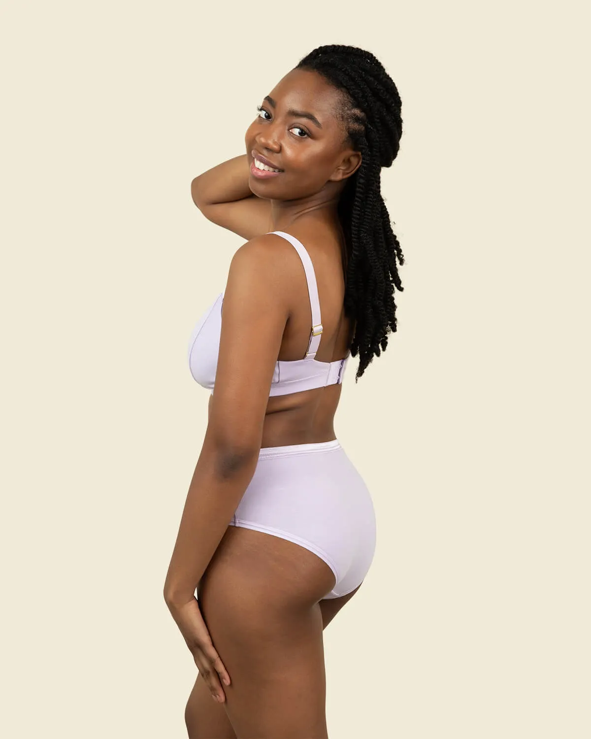 Organic Cotton Mid-Rise Brief in Petal 3-Pack sold by Knickey product image thumbnail 3