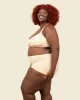 Organic Cotton Triangle Soft Bra in Carbon + Wheat 2 Pack sold by Knickey