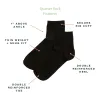 Organic Cotton Quarter Sock in Carbon 3-Pack sold by Knickey