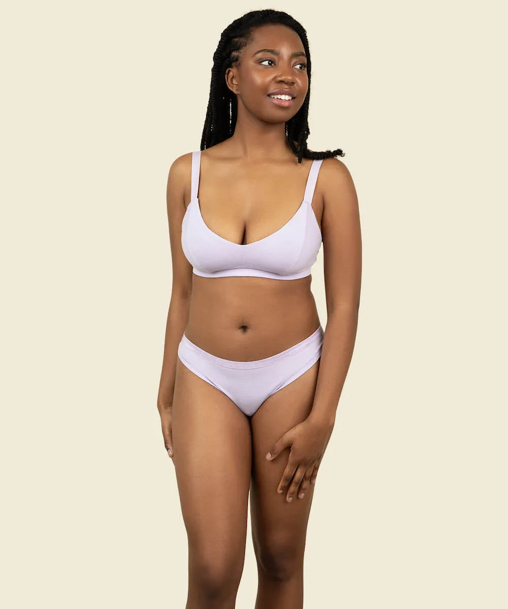 Organic Cotton Low-Rise Thong in Petal 3-Pack sold by Knickey product image thumbnail 2