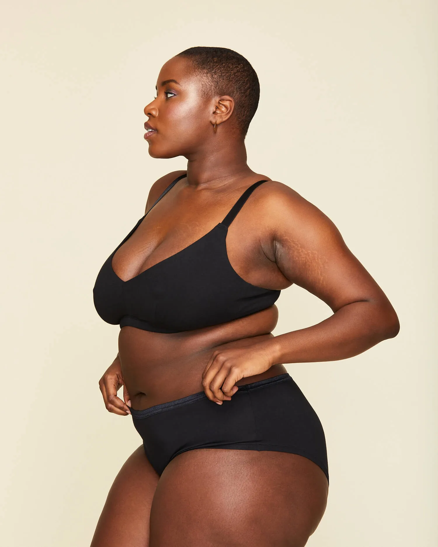 Organic Cotton Mid-Rise Hipster in Carbon Multi-Pack sold by Knickey product image thumbnail 4