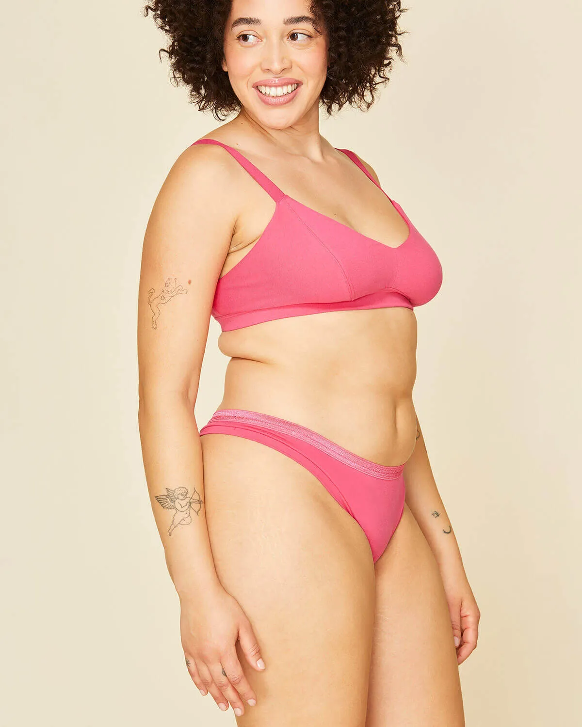 Organic Cotton Low-Rise Thong in Aurora 3-Pack sold by Knickey product image thumbnail 5