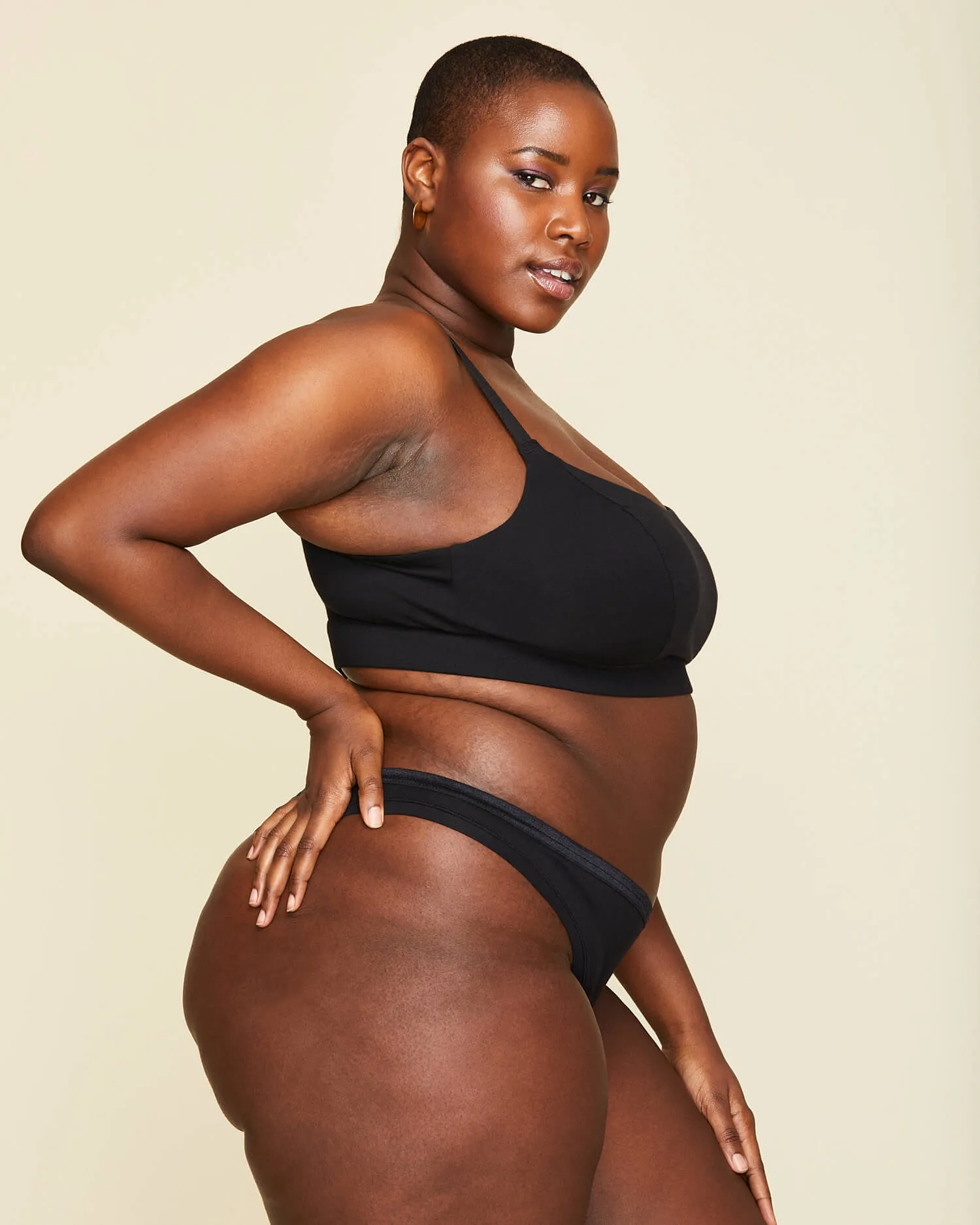 Organic Cotton Low-Rise Thong in Carbon Multi-Pack sold by Knickey product image thumbnail 4