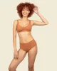 Organic Cotton Triangle Soft Bra in Carbon + Spice 2 Pack sold by Knickey