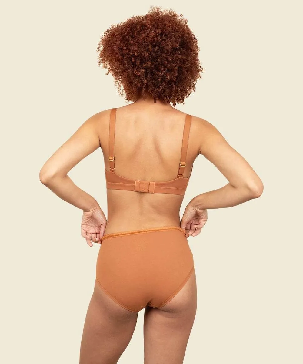 Organic Cotton Mid-Rise Brief in Spice 3-Pack sold by Knickey product image thumbnail 3