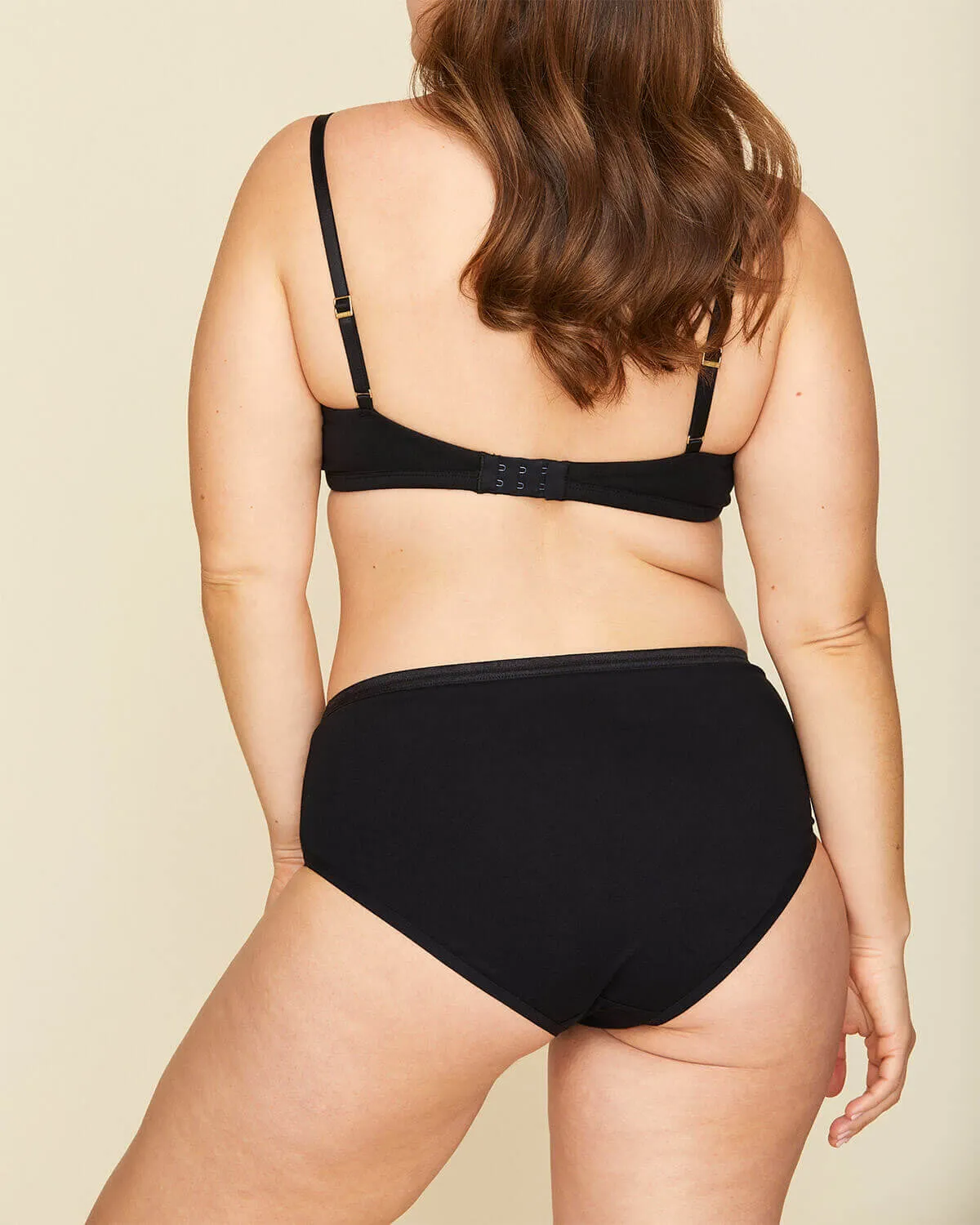 Organic Cotton Mid-Rise Brief in Carbon & Cacao 2-Pack sold by Knickey product image thumbnail 5