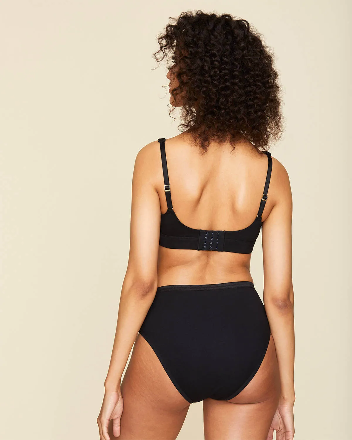 Organic Cotton High-Rise Brief in Carbon & Cacao 2-Pack sold by Knickey product image thumbnail 4