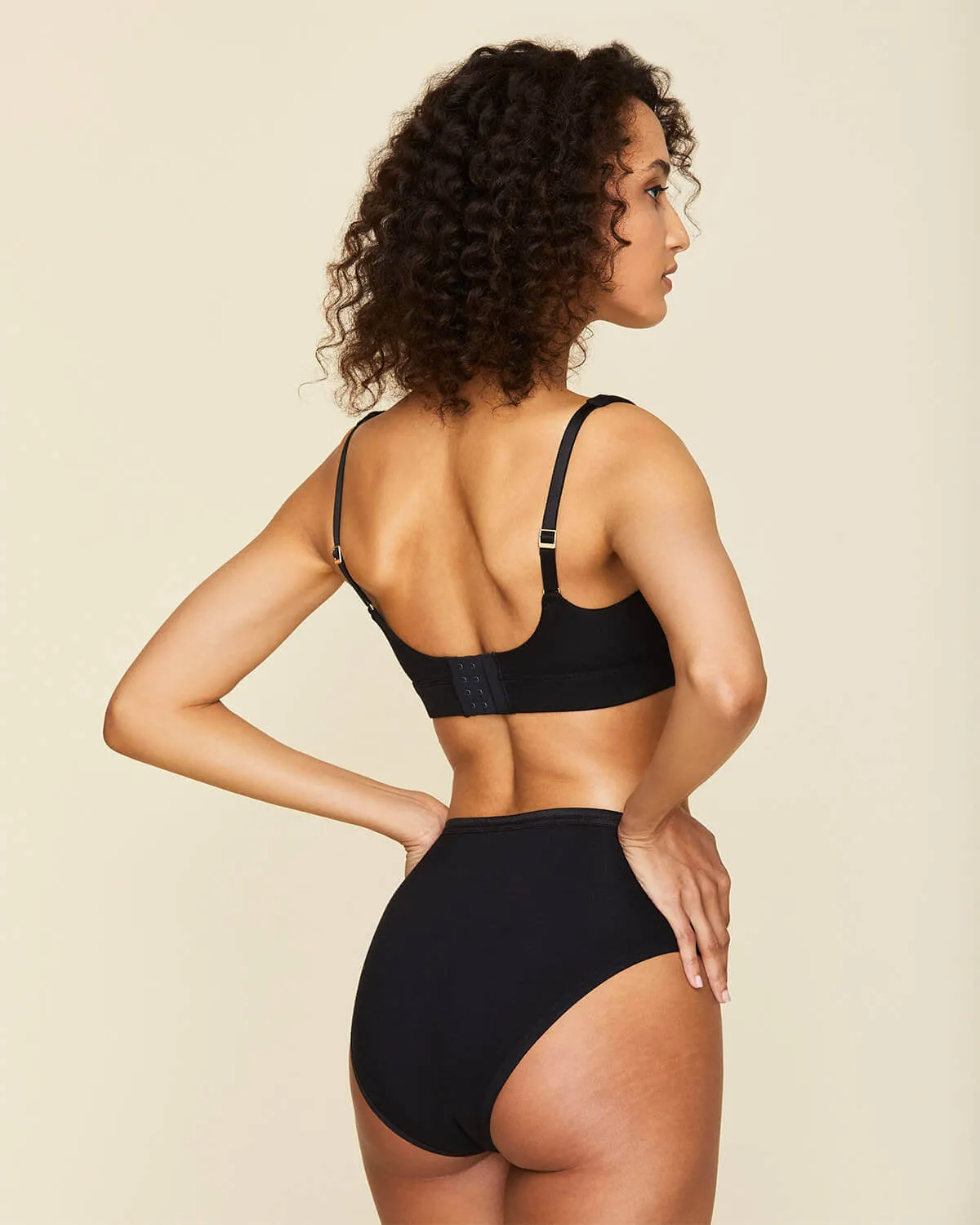 Organic Cotton High-Rise Brief in Carbon 3-Pack sold by Knickey product image thumbnail 5