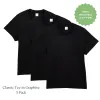 Organic Cotton Classic Tee in Graphite 3-Pack sold by Knickey