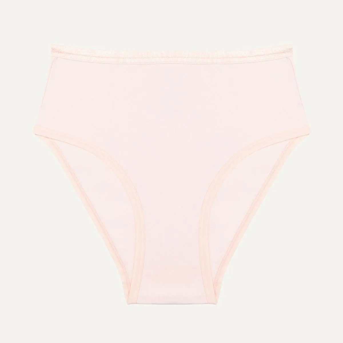 Organic Cotton High-Rise Brief in Quartz sold by Knickey