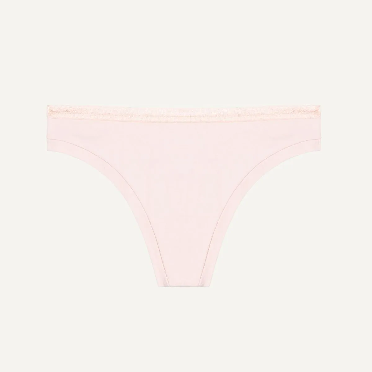 Organic Cotton Low-Rise Thong in Quartz sold by Knickey