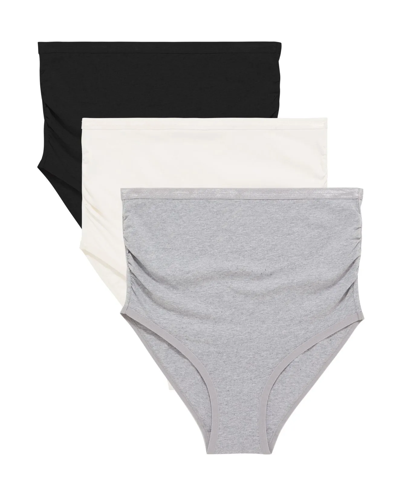 Amazon Maternity Above-Belly Brief in Carbon, Lunar & Cloud 3-Pack sold by Knickey product image thumbnail 2