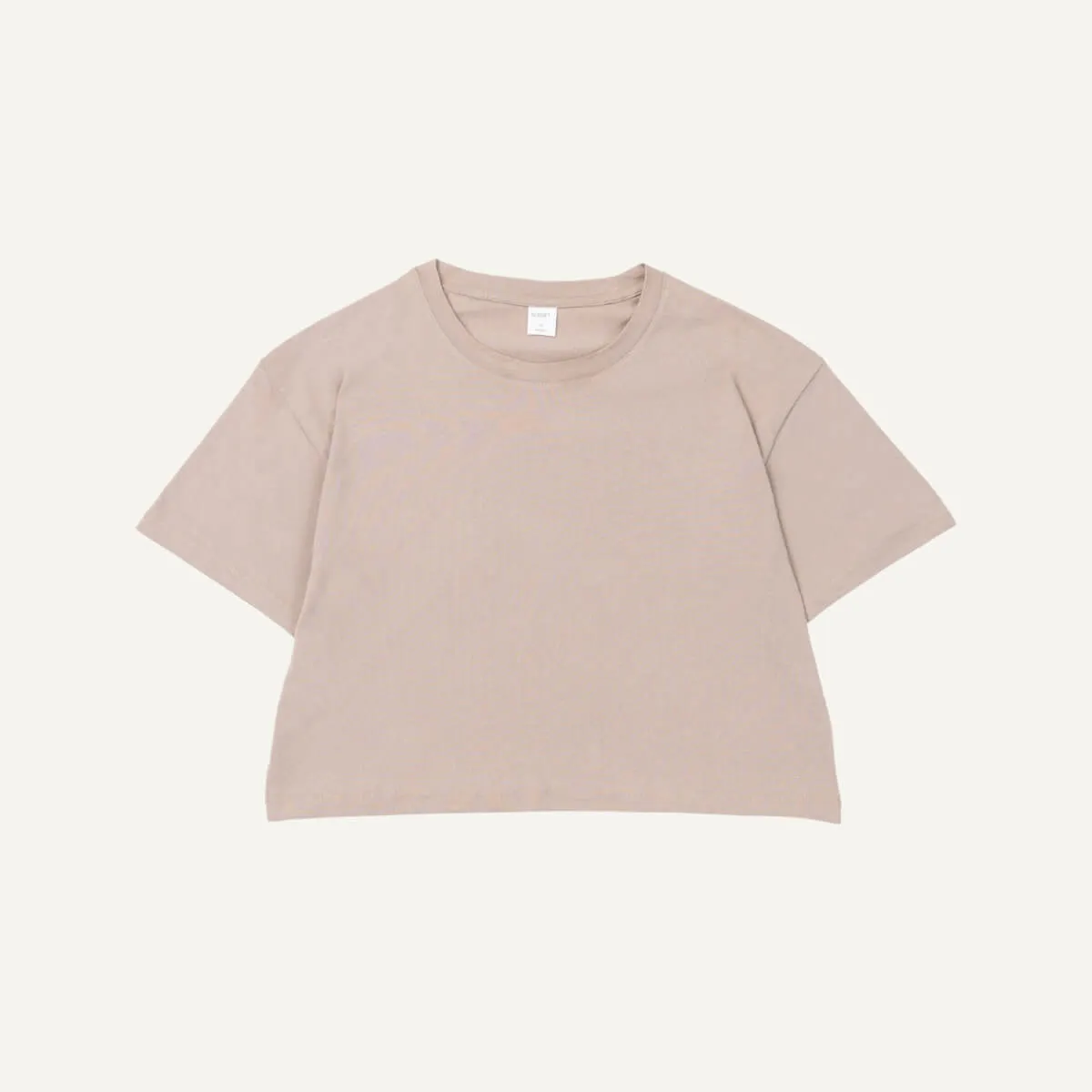Organic Cotton Boxy Tee in Stone sold by Knickey