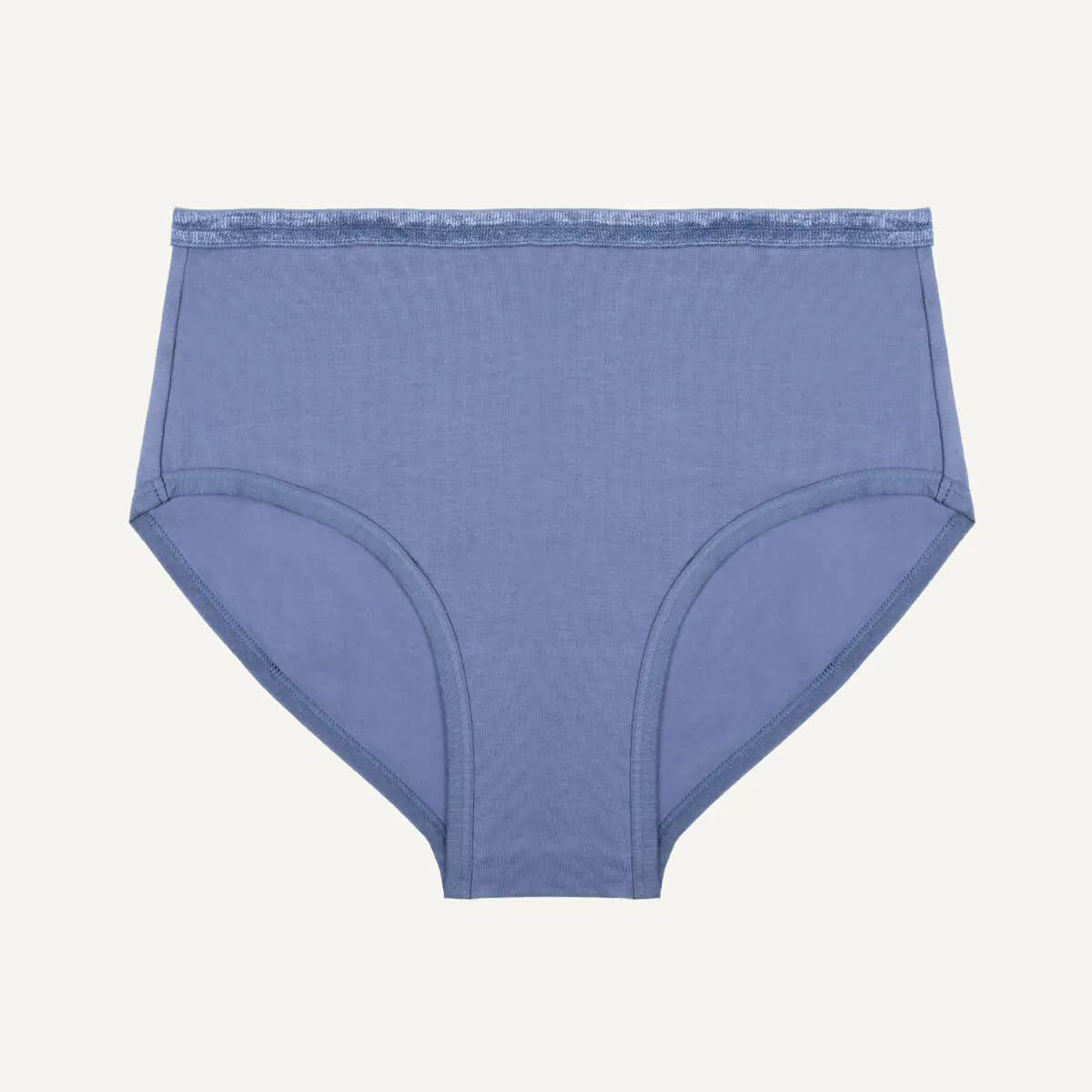 Organic Cotton Mid-Rise Brief in Gale sold by Knickey