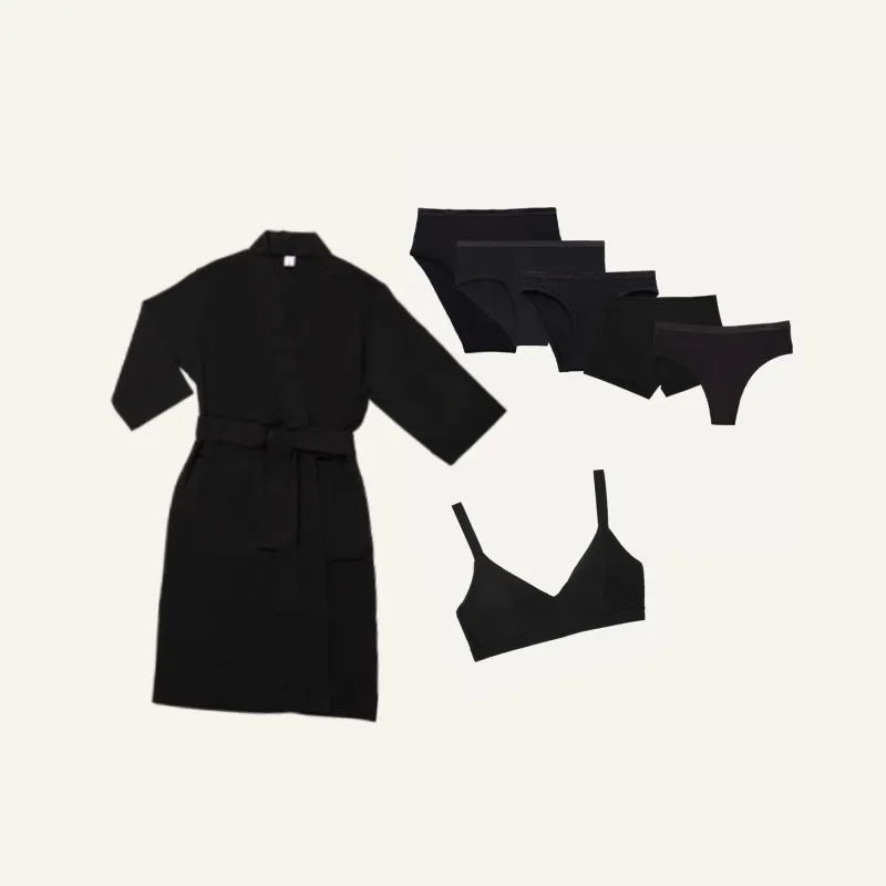 Organic Cotton Mother's Day Gift Set in Carbon made by Subset