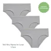 Organic Cotton Mid-Rise Hipster in Lunar 3-Pack sold by Knickey