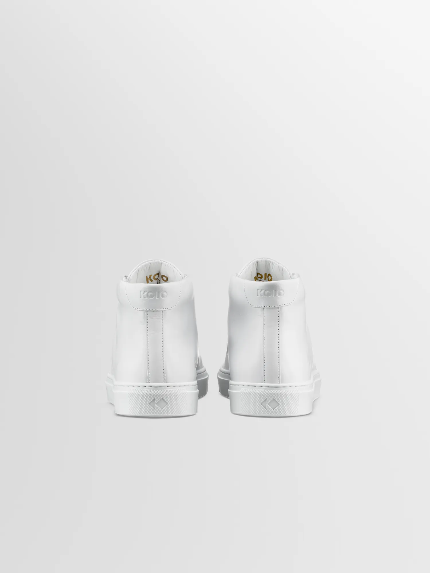 Capri Mid Leather Sneaker in Triple White sold by Koio product image thumbnail 4