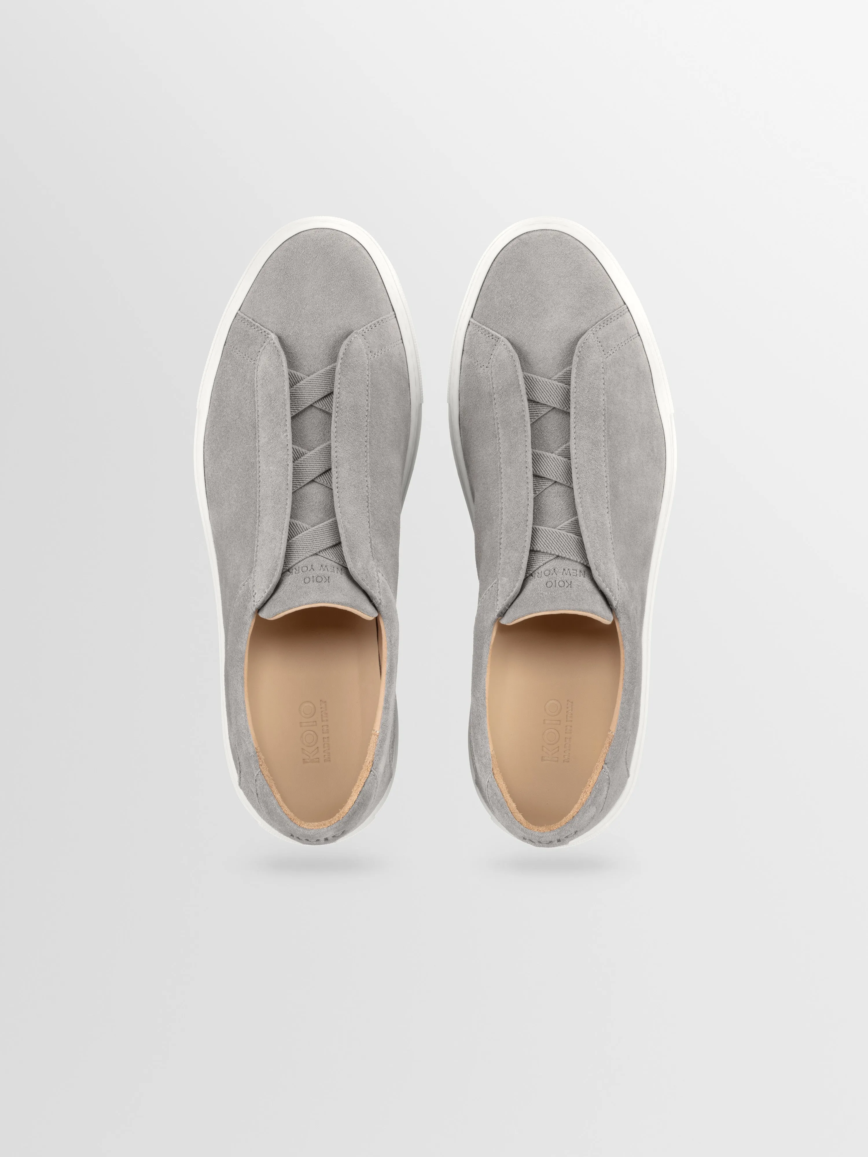 Capri X Suede Sneaker in Mineral sold by Koio product image thumbnail 3