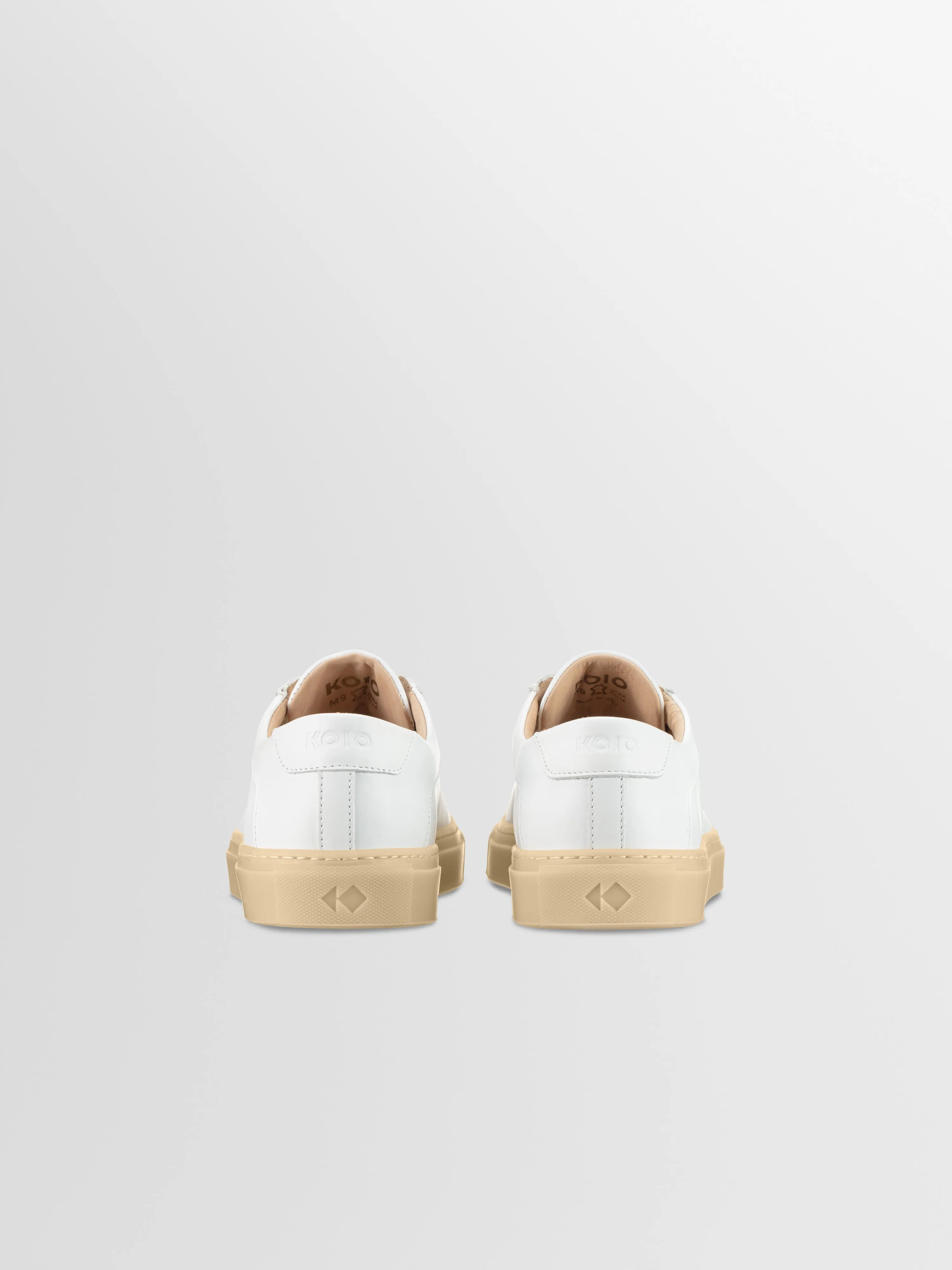 Capri Leather Sneaker in White Light Gum sold by Koio product image thumbnail 4
