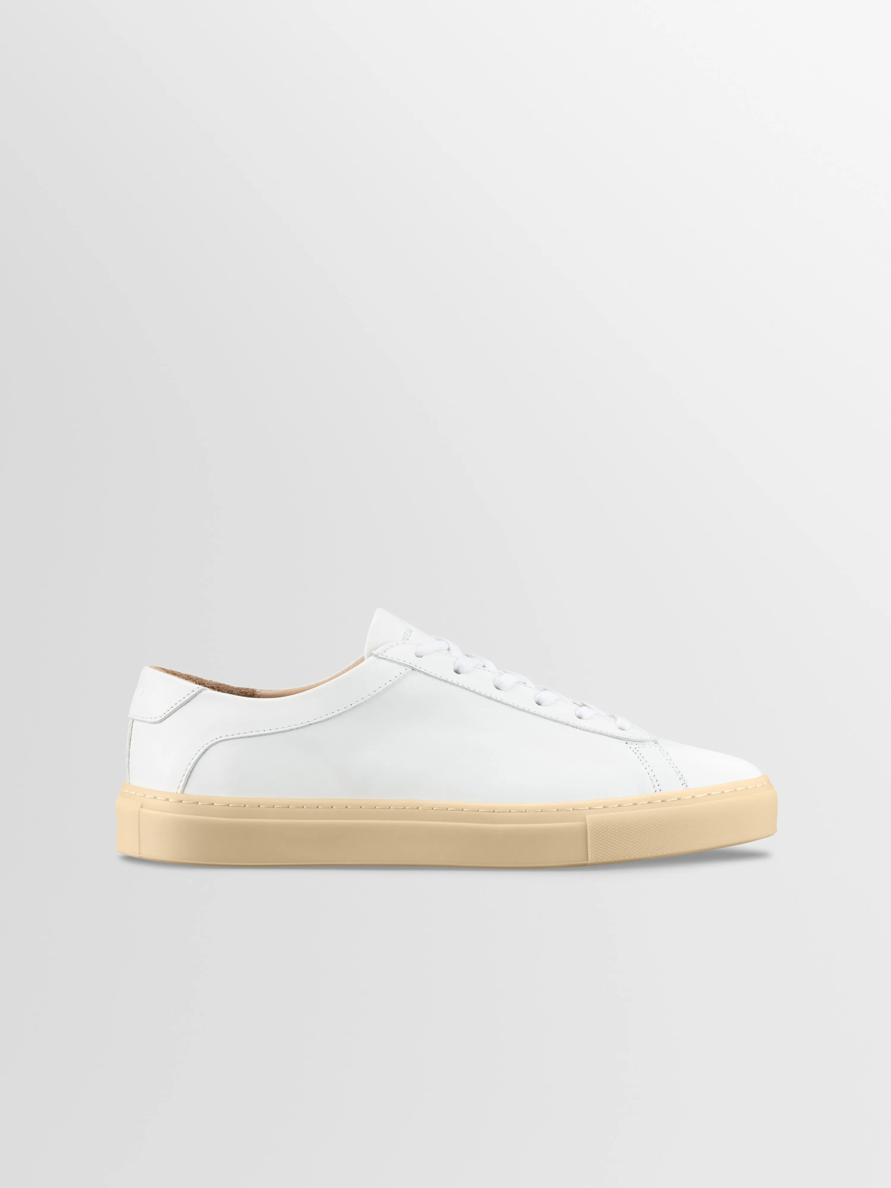Capri Leather Sneaker in White Light Gum sold by Koio