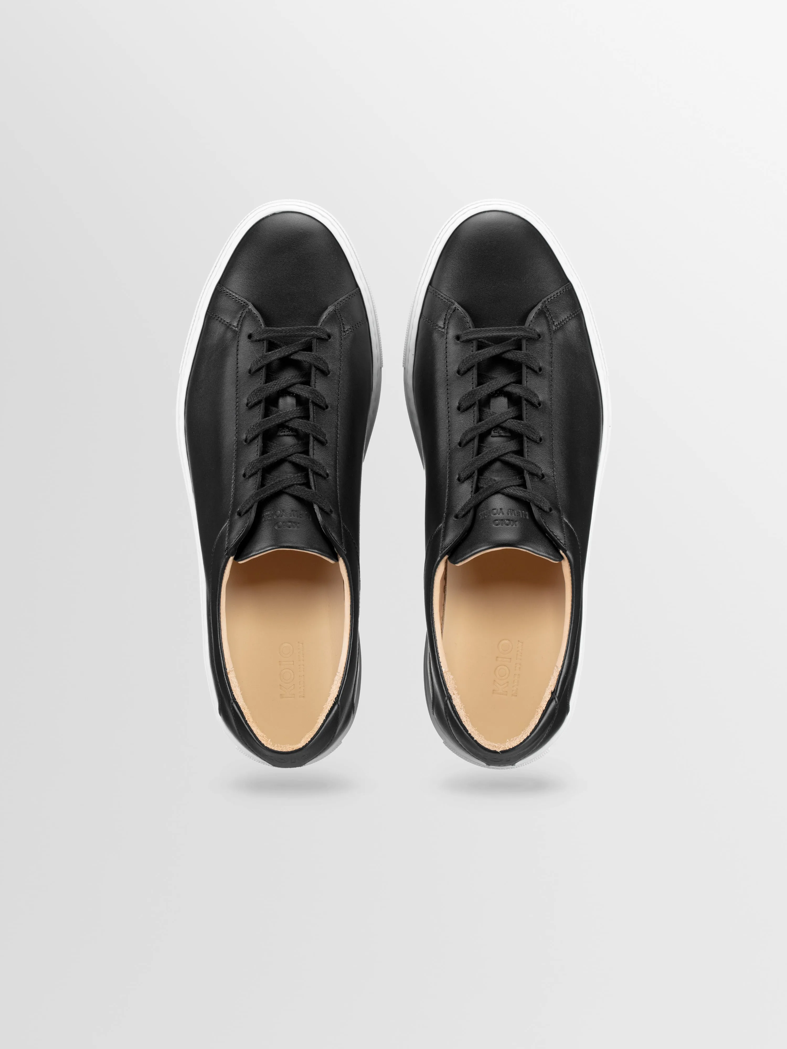 Capri Leather Sneaker in Onyx sold by Koio product image thumbnail 3