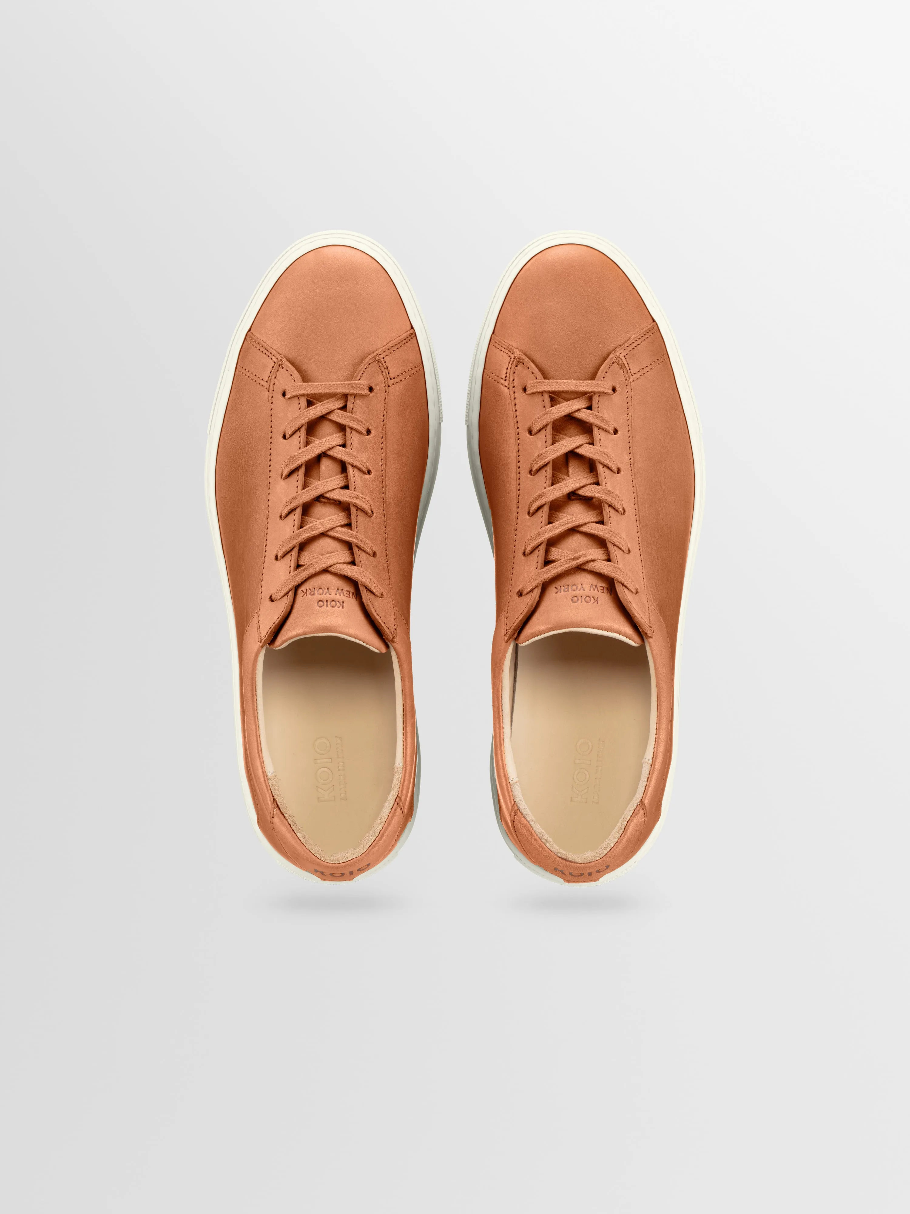 Capri Leather Sneaker in Castagna Wide fit sold by Koio product image thumbnail 3