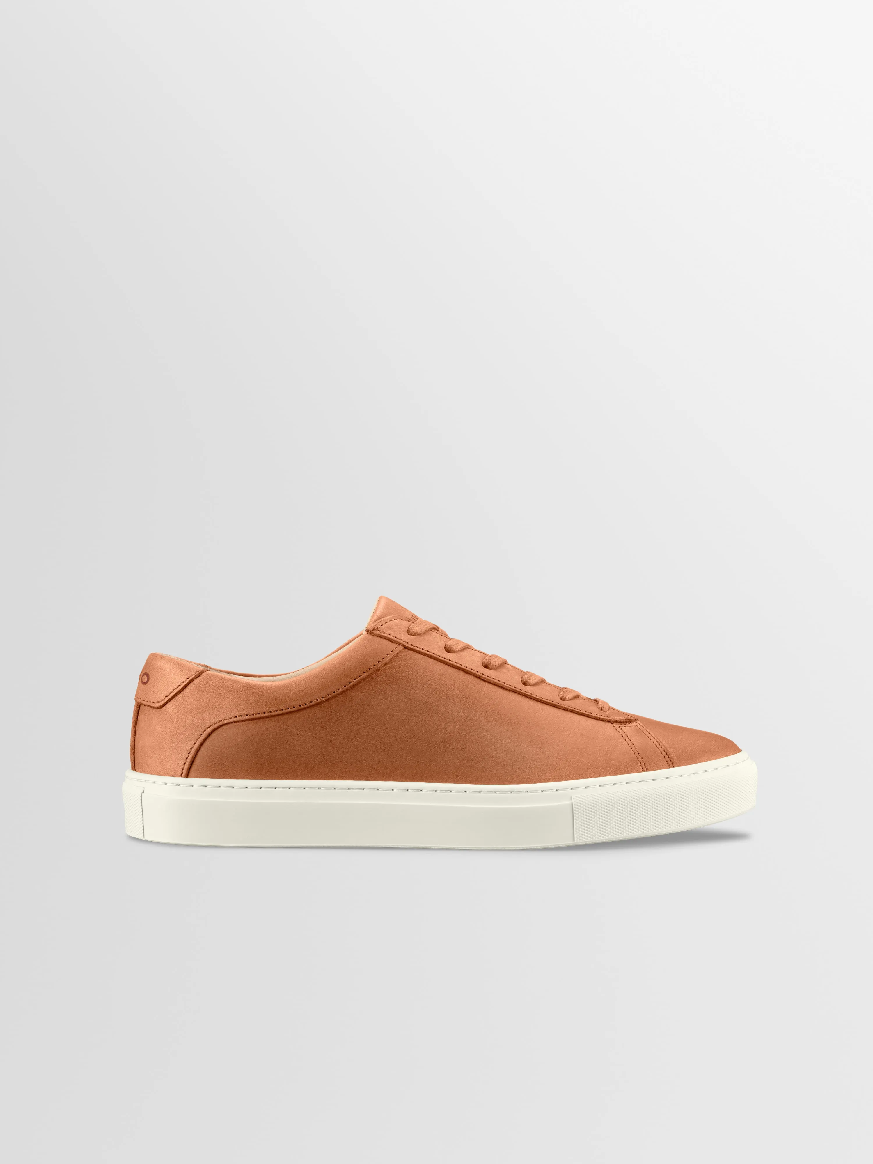 Capri Leather Sneaker in Castagna Wide fit sold by Koio