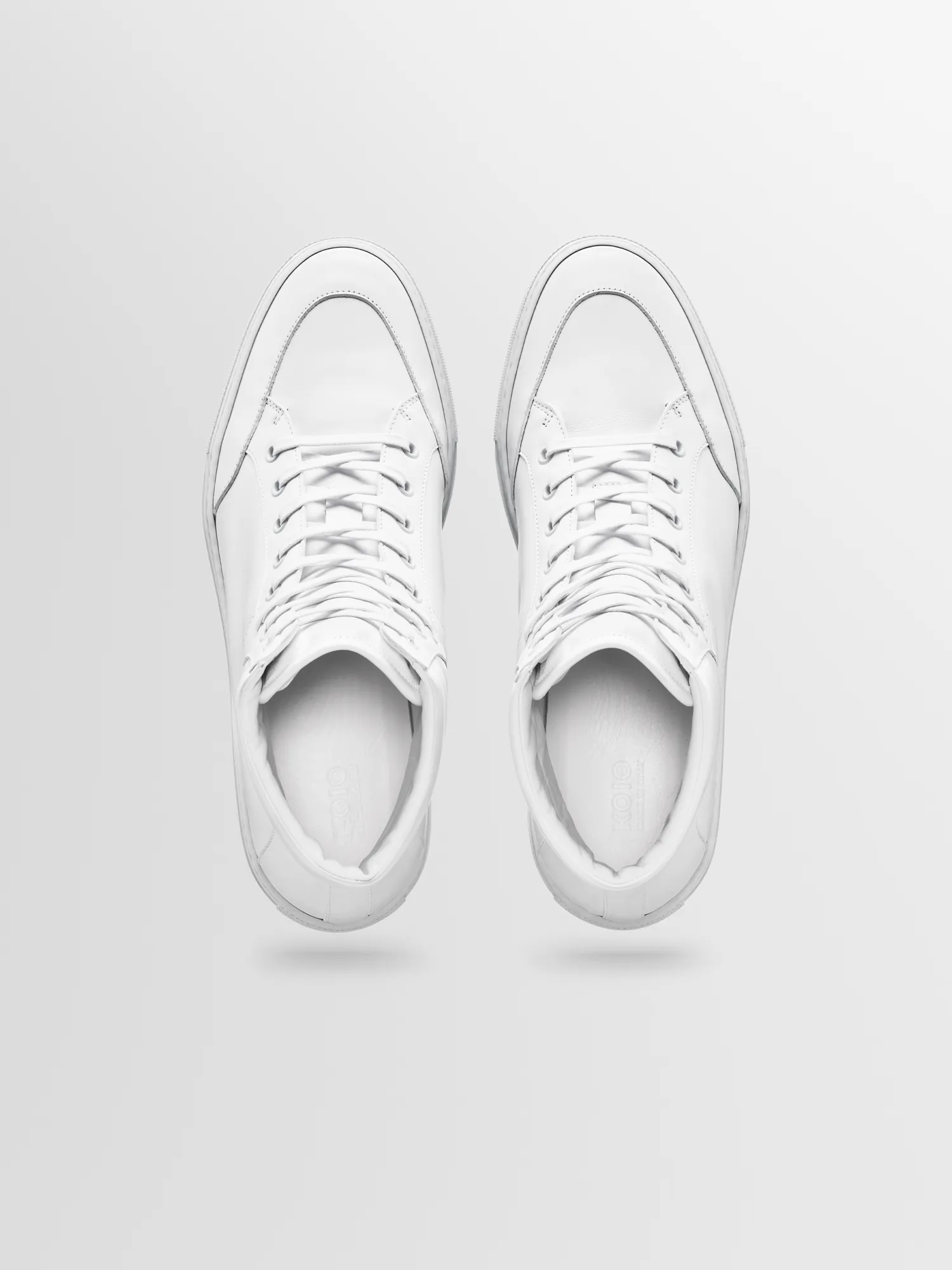 Primo Leather Sneaker in Triple White sold by Koio product image thumbnail 3