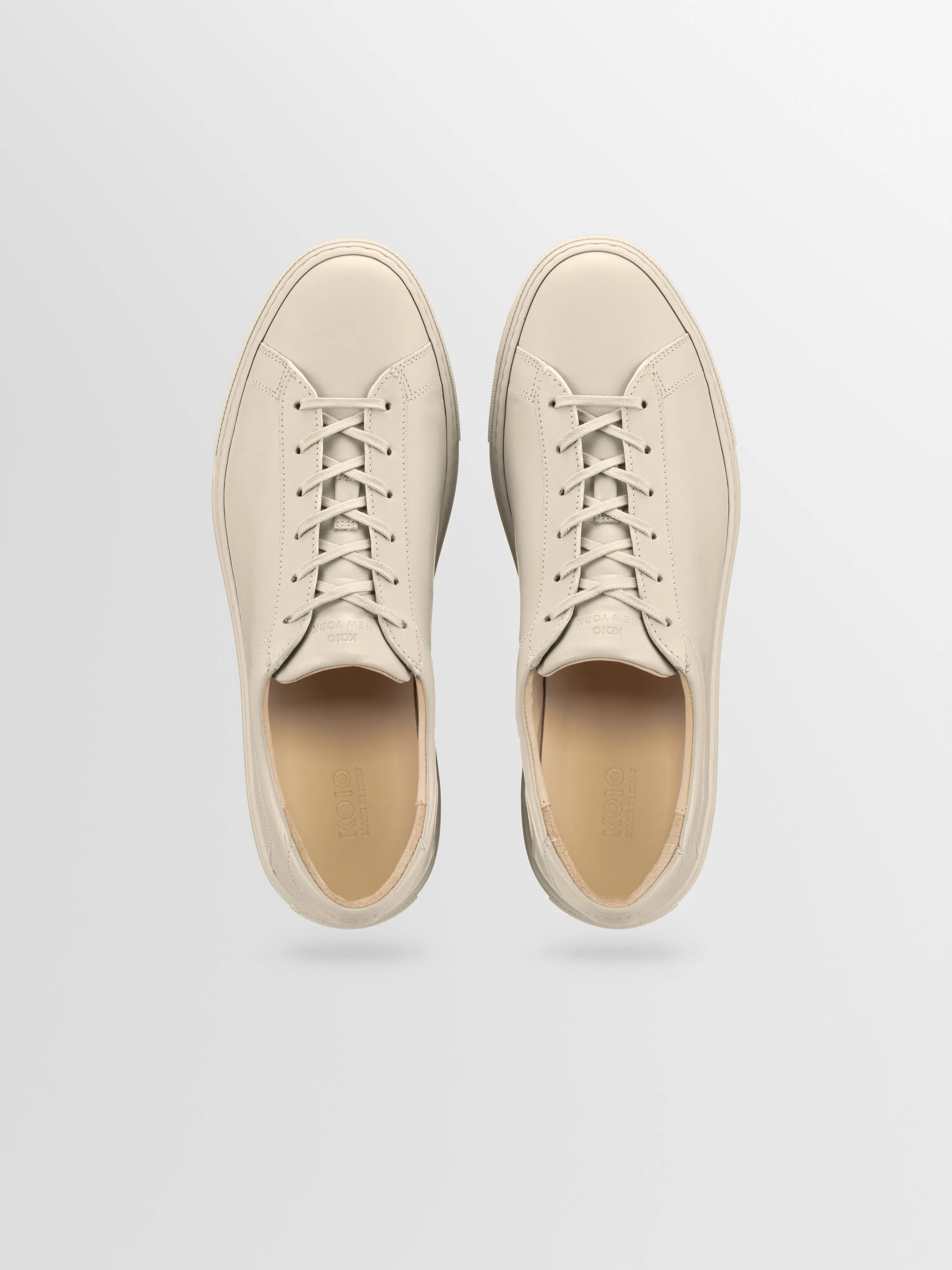Capri Leather Sneaker in Limestone sold by Koio product image thumbnail 3