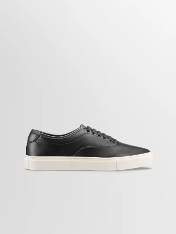 Portofino Leather Sneaker in Carbon sold by Koio