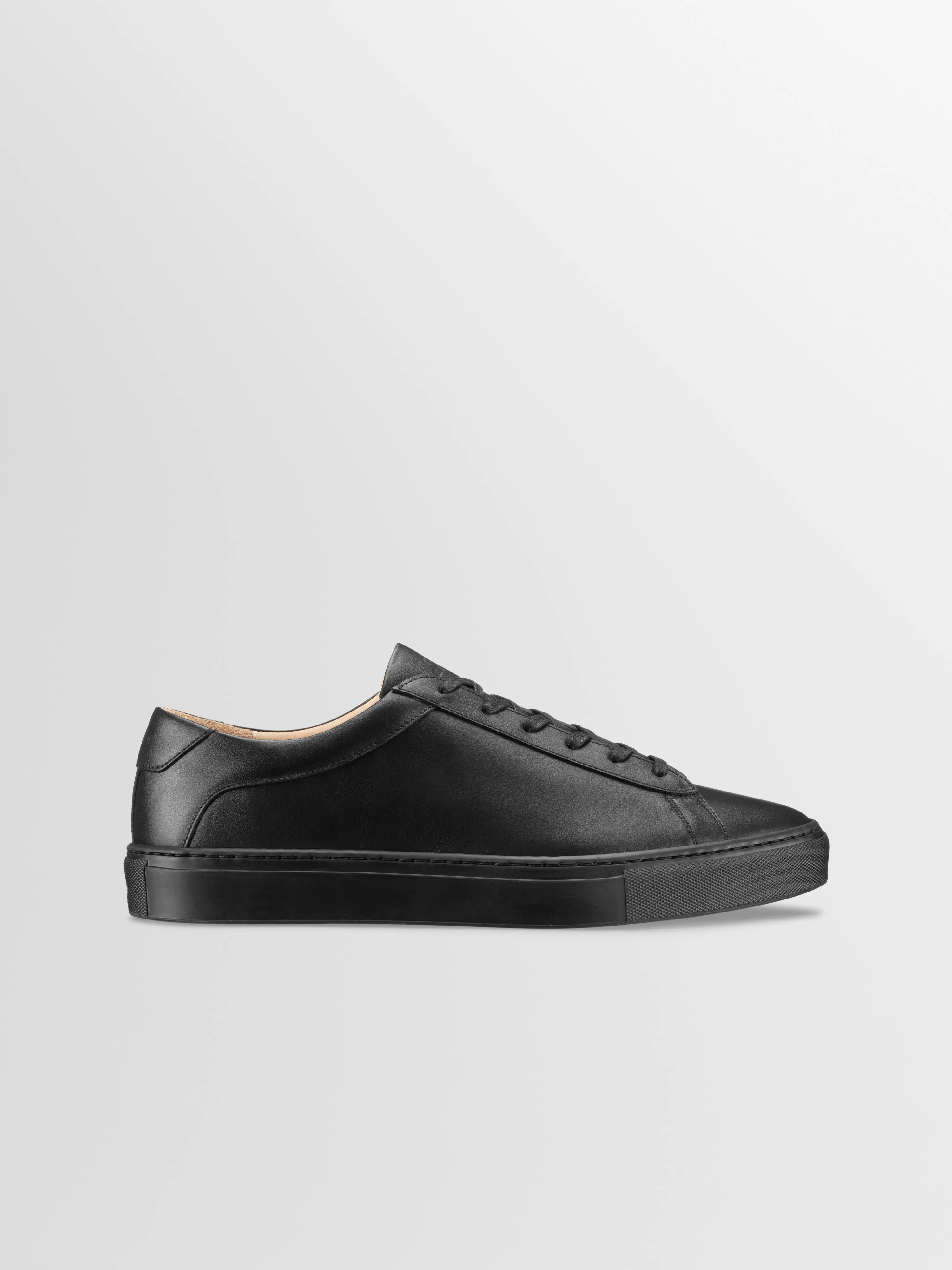 Capri Leather Sneaker in Nero sold by Koio