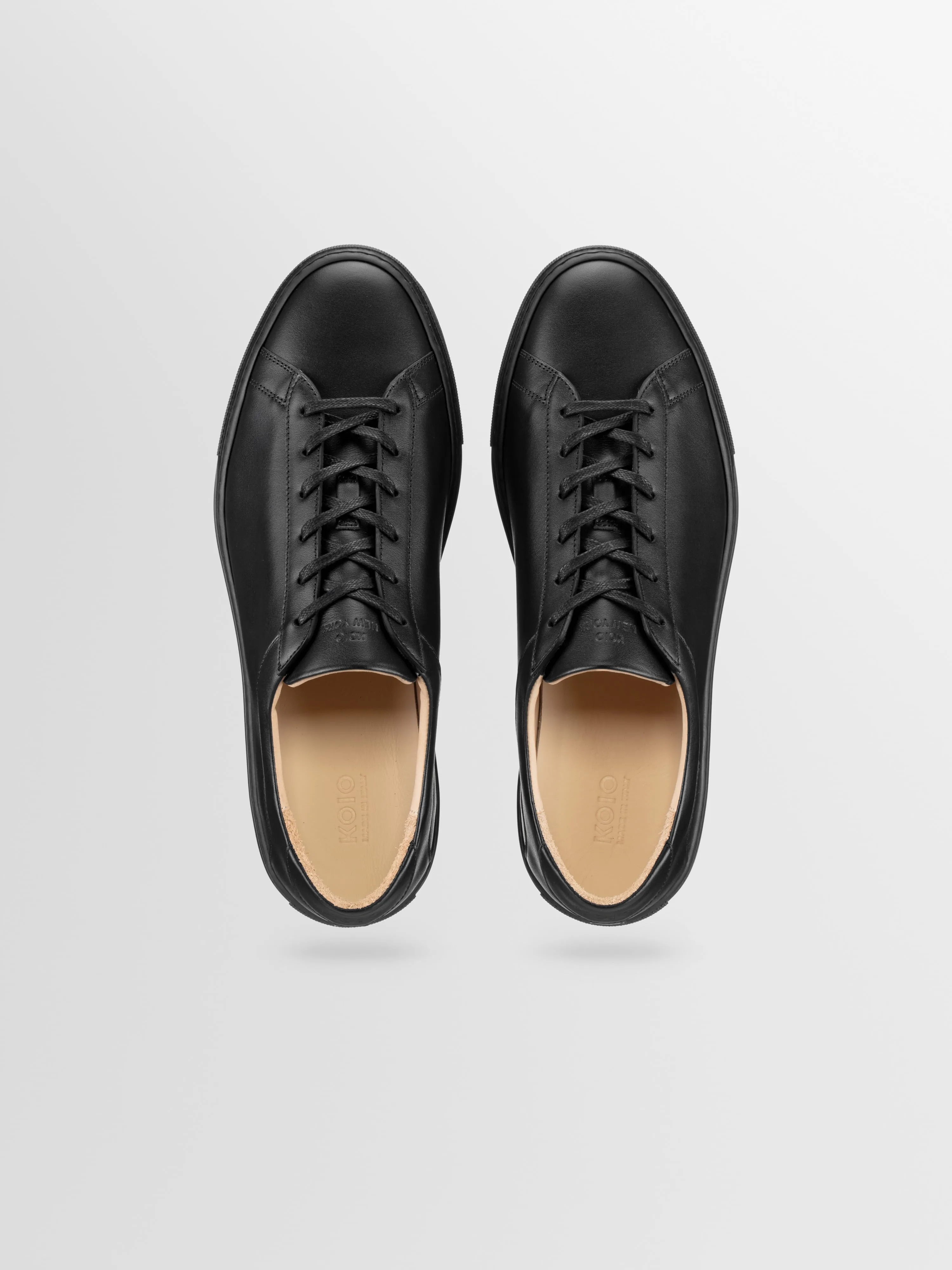 Capri Leather Sneaker in Nero sold by Koio product image thumbnail 3