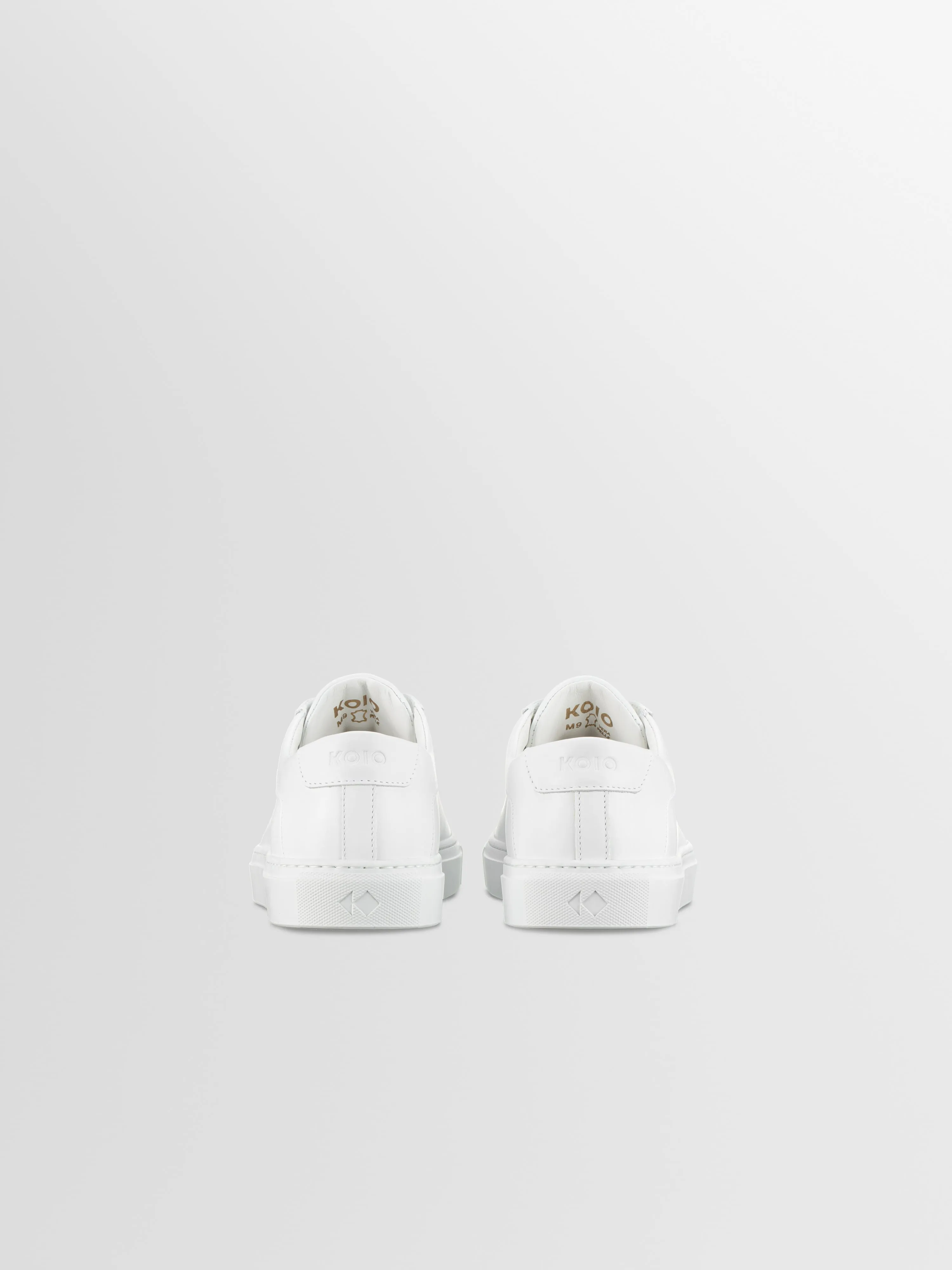 Capri Leather Sneaker in Triple White Rose Anvil sold by Koio product image thumbnail 4