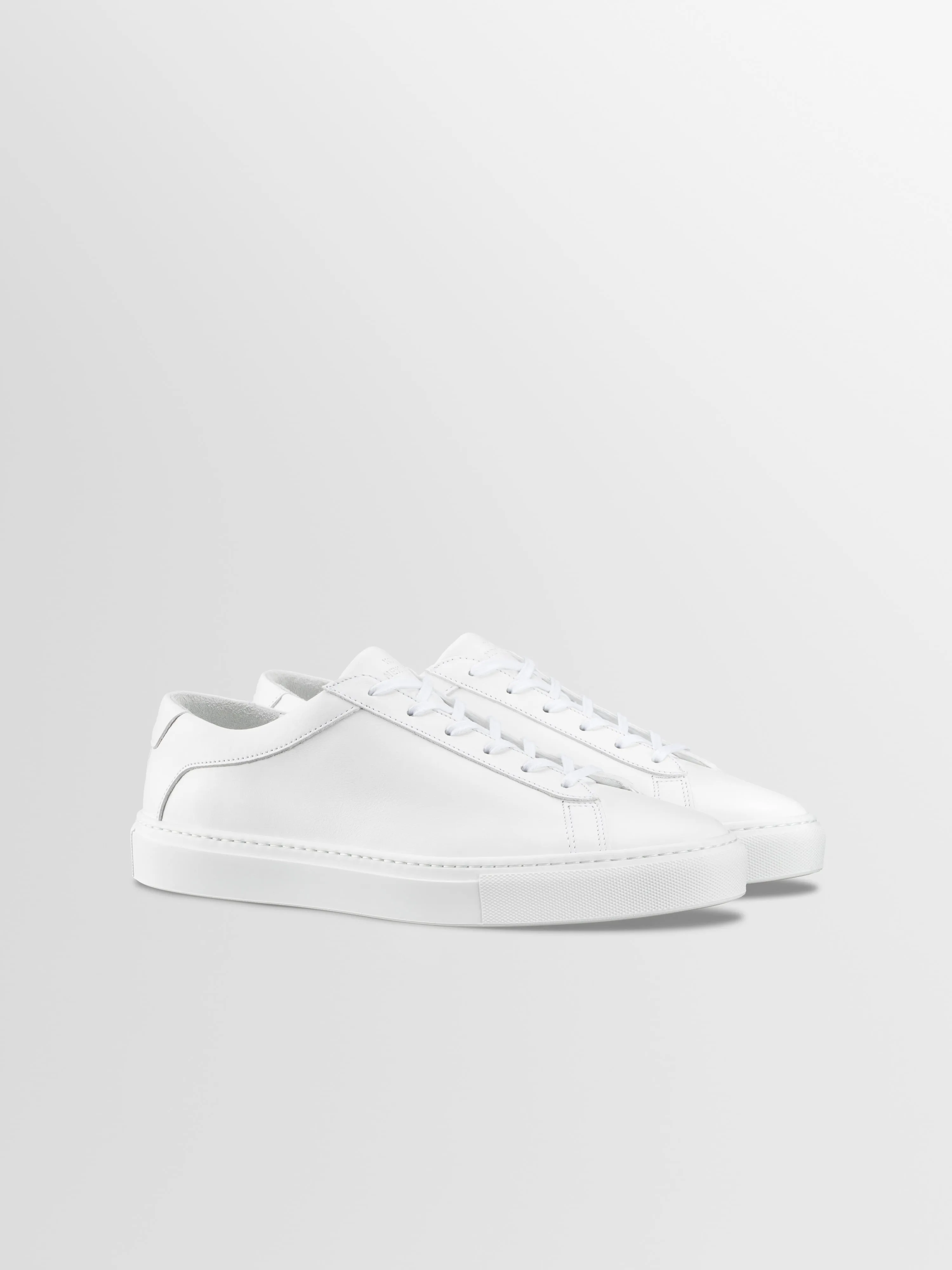 Capri Leather Sneaker in Triple White Rose Anvil sold by Koio product image thumbnail 2