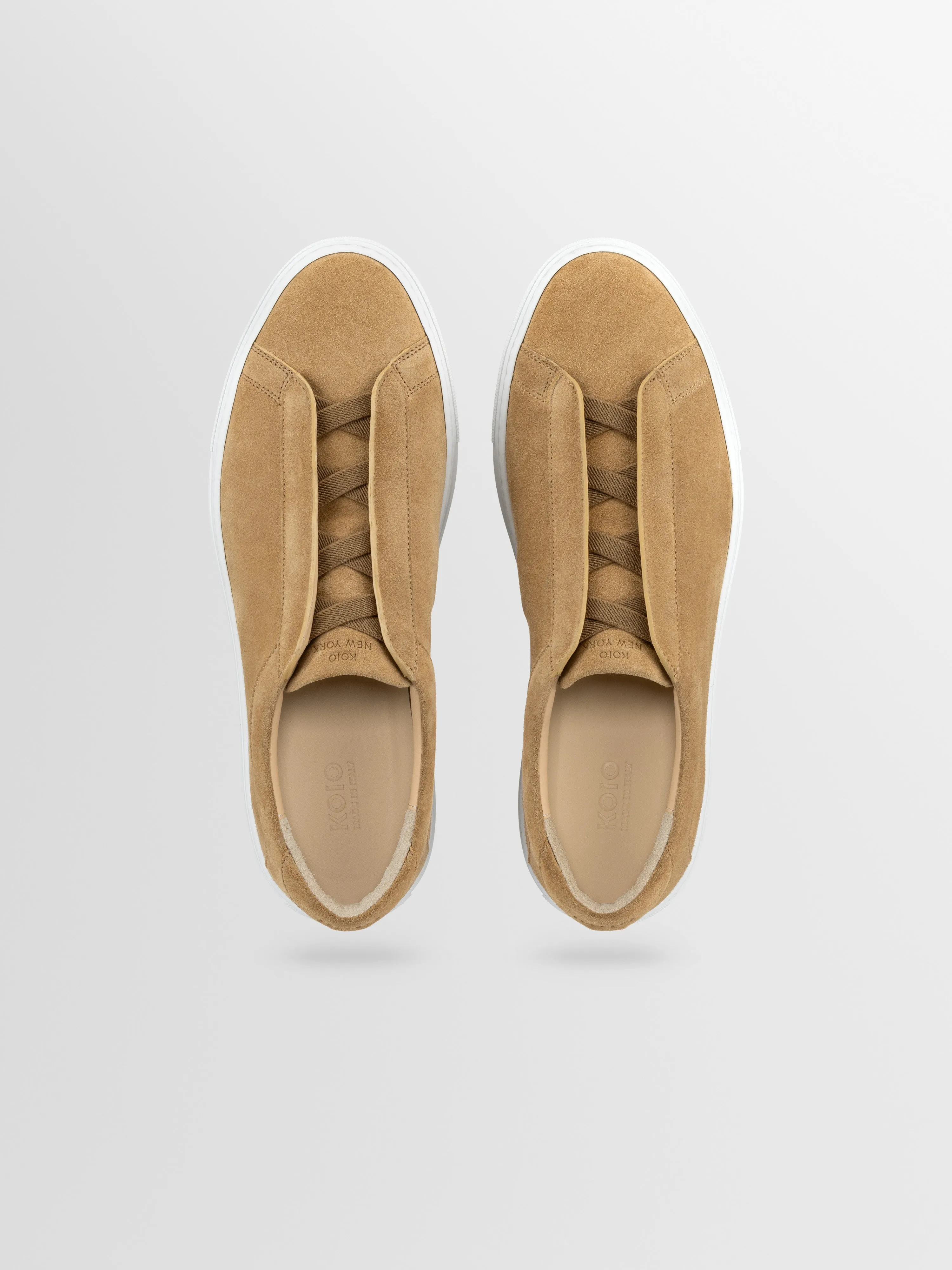 Capri X Suede Sneaker in Camel sold by Koio product image thumbnail 3