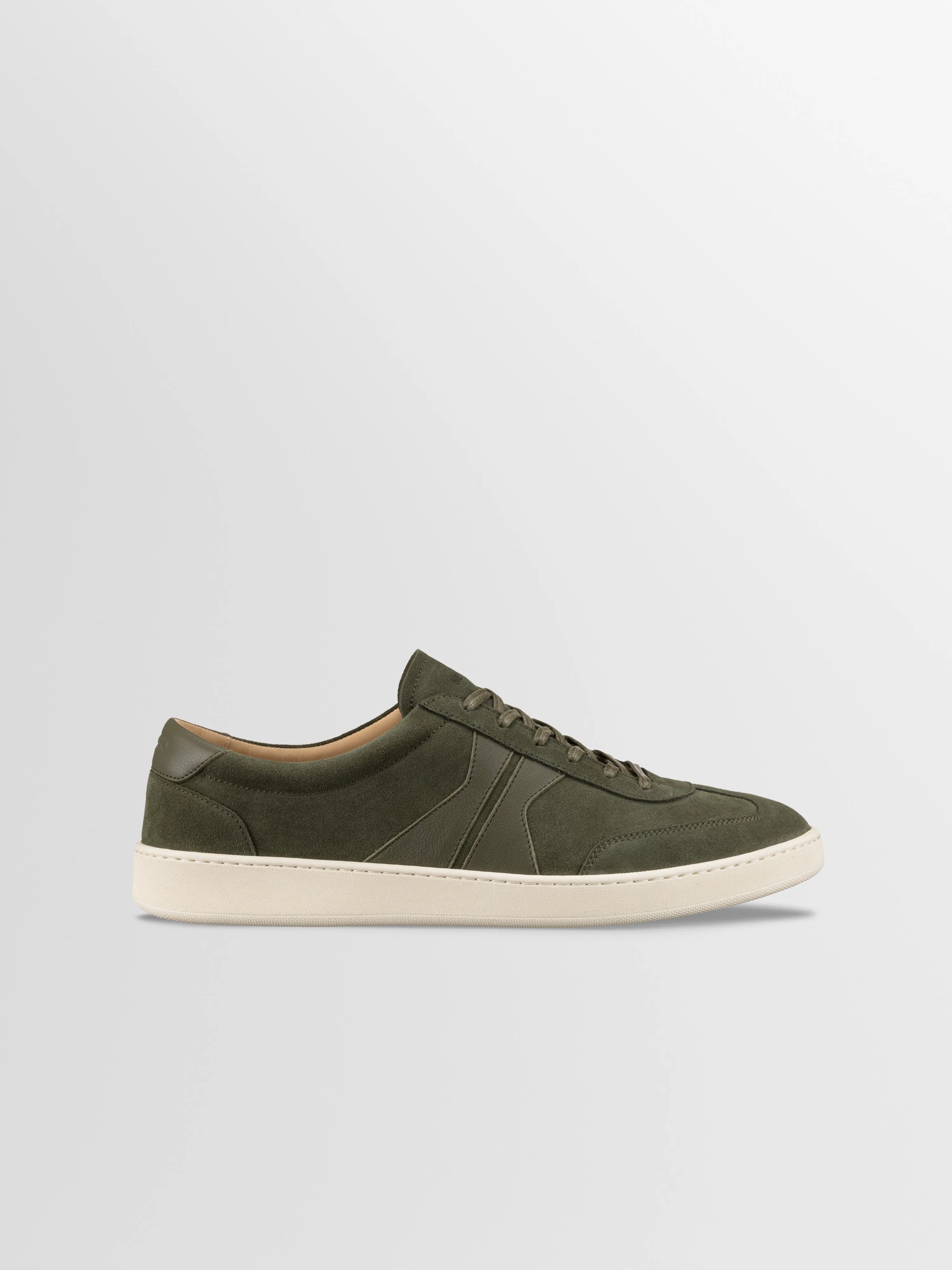 Monza Suede Sneaker in Birch sold by Koio