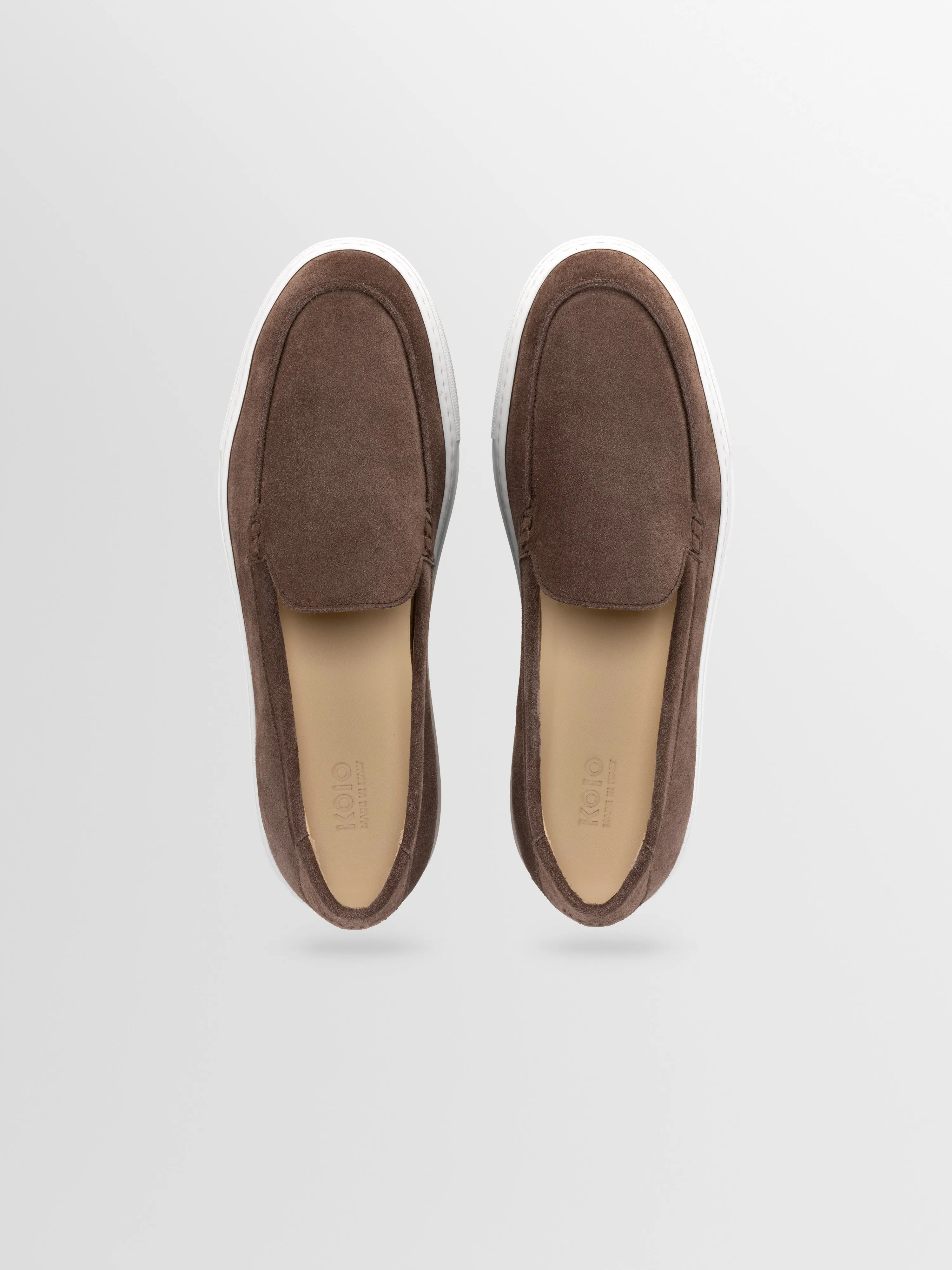 Lido Suede Loafer in Walnut sold by Koio product image thumbnail 3