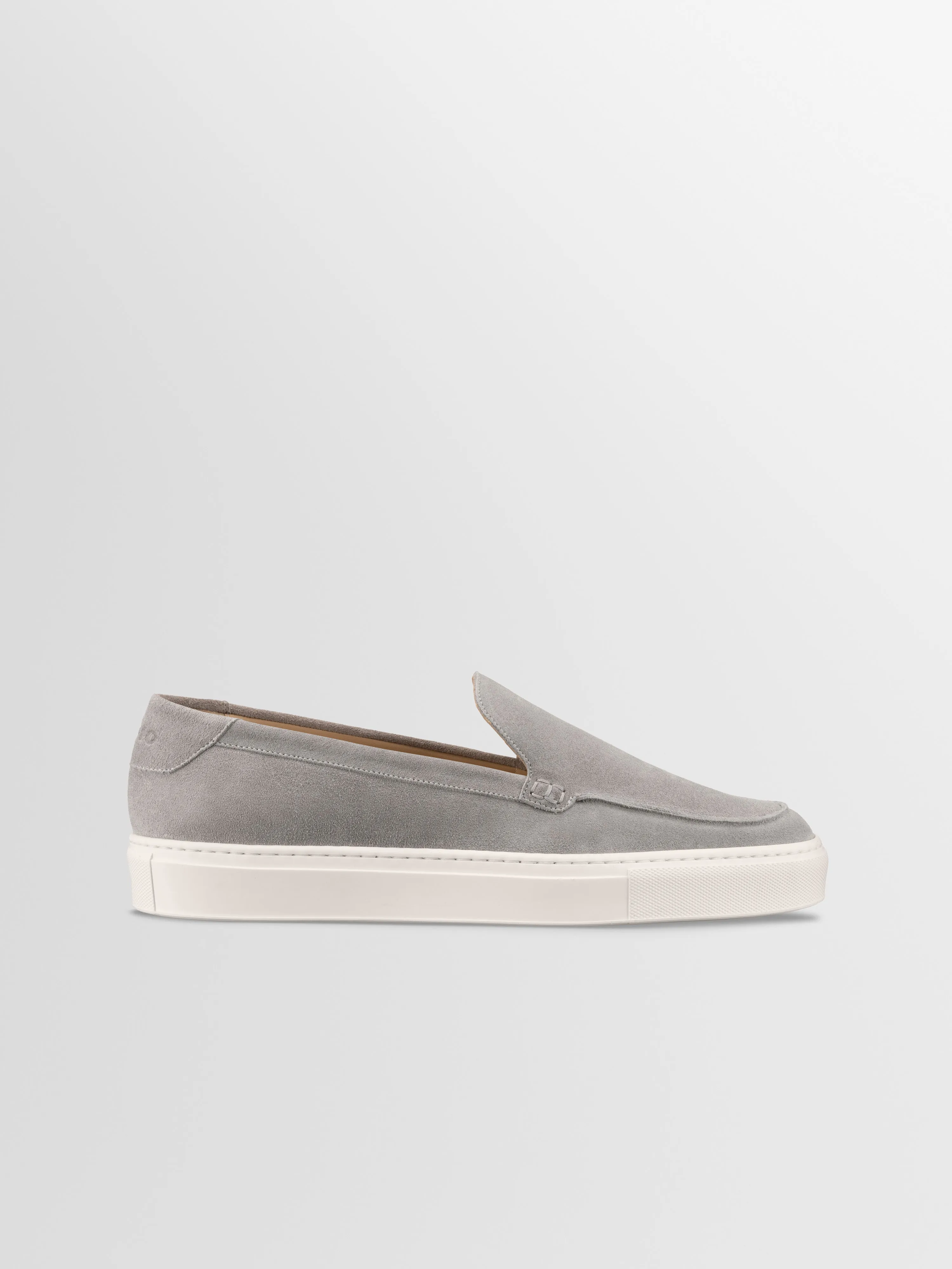 Lido Suede Loafer in Mineral sold by Koio