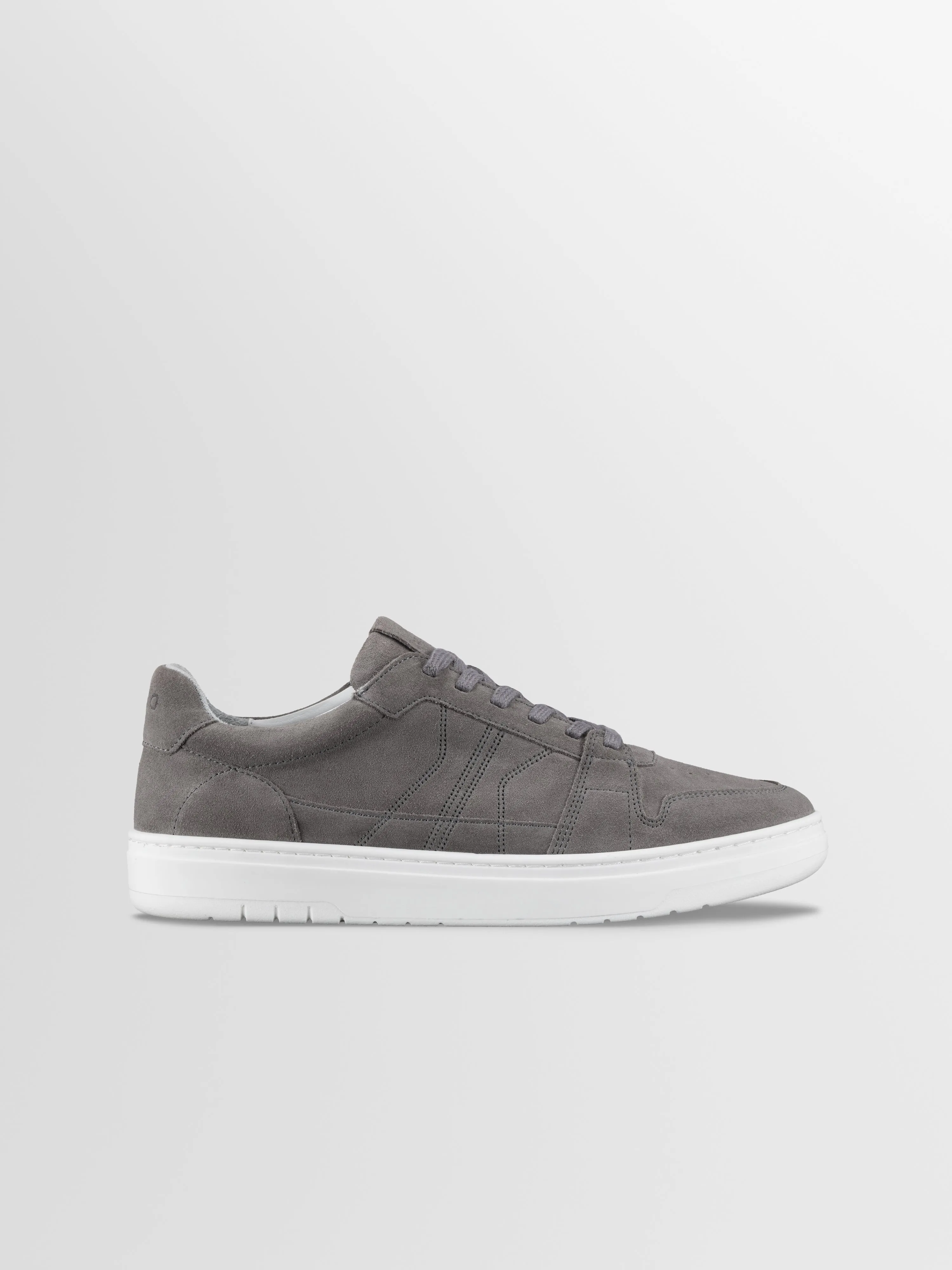 Carrara Suede Sneaker in Graphite sold by Koio